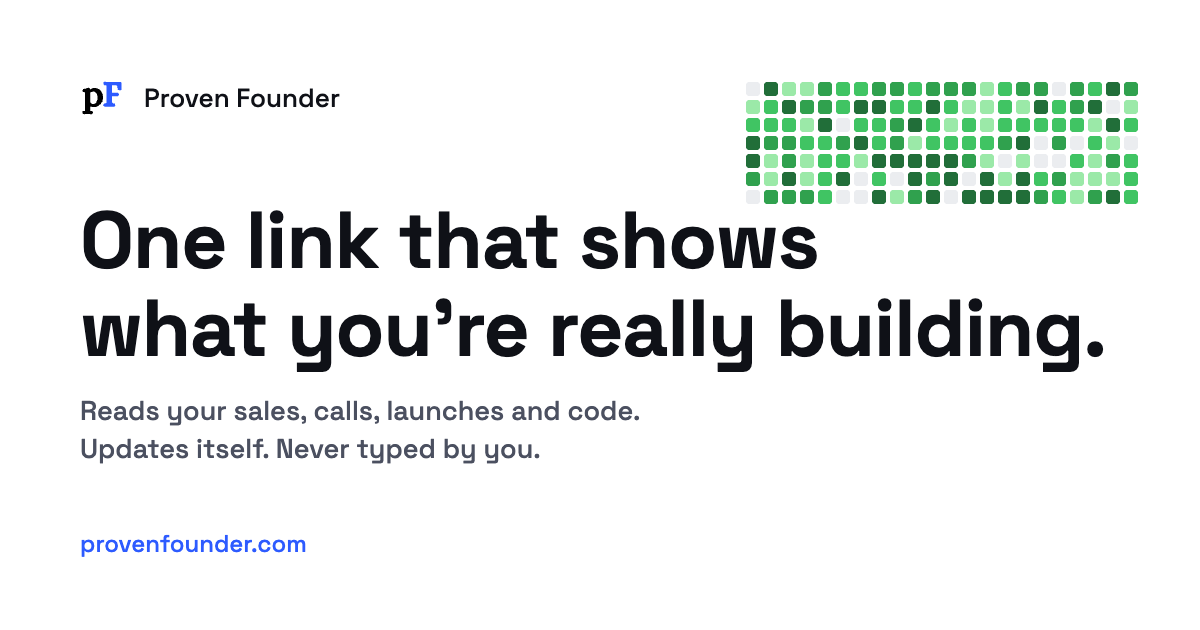 Proven Founder preview